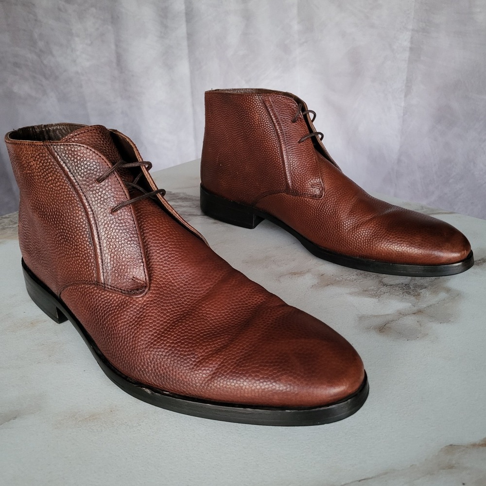 Banana Republic Classic Chukka Boots Brown Size 11 M Textured Leather